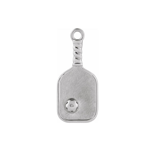 Sterling Silver Petite Pickleball Paddle Charm