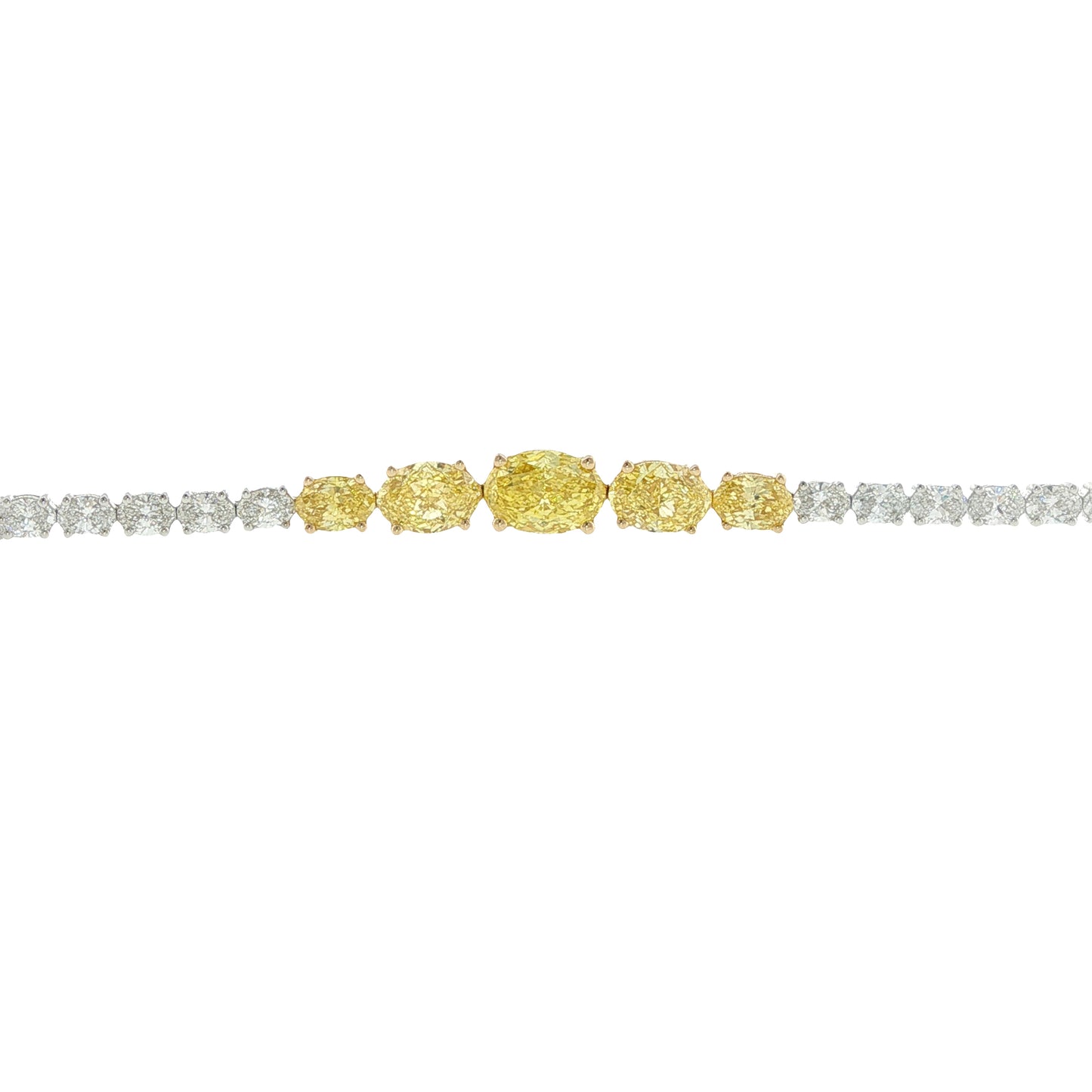 14K Gold 5.62ctw Lab-Created Diamond Tennis Bracelet