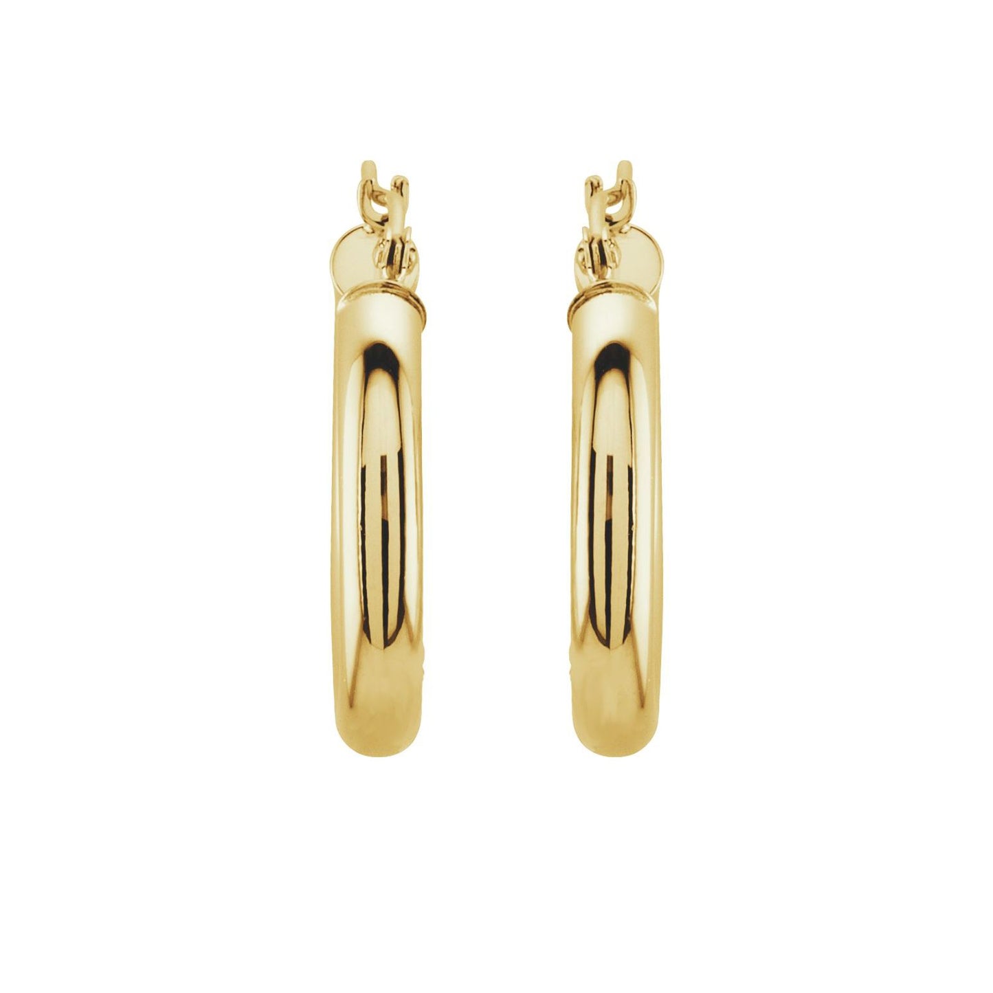 14k Yellow Gold Hoop Earrings