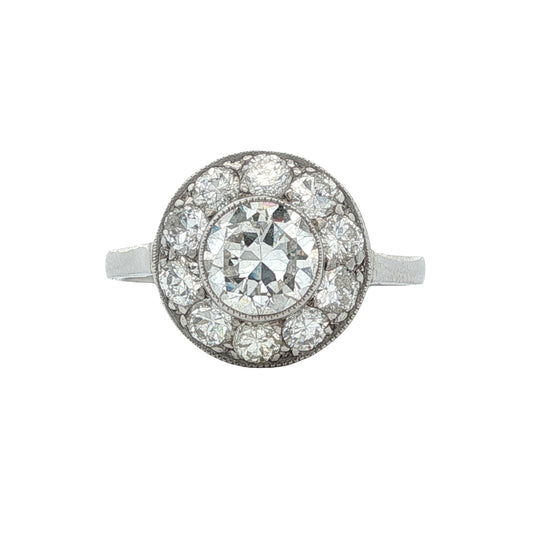 Estate Collection Art Deco-inspired Platinum Diamond Ring