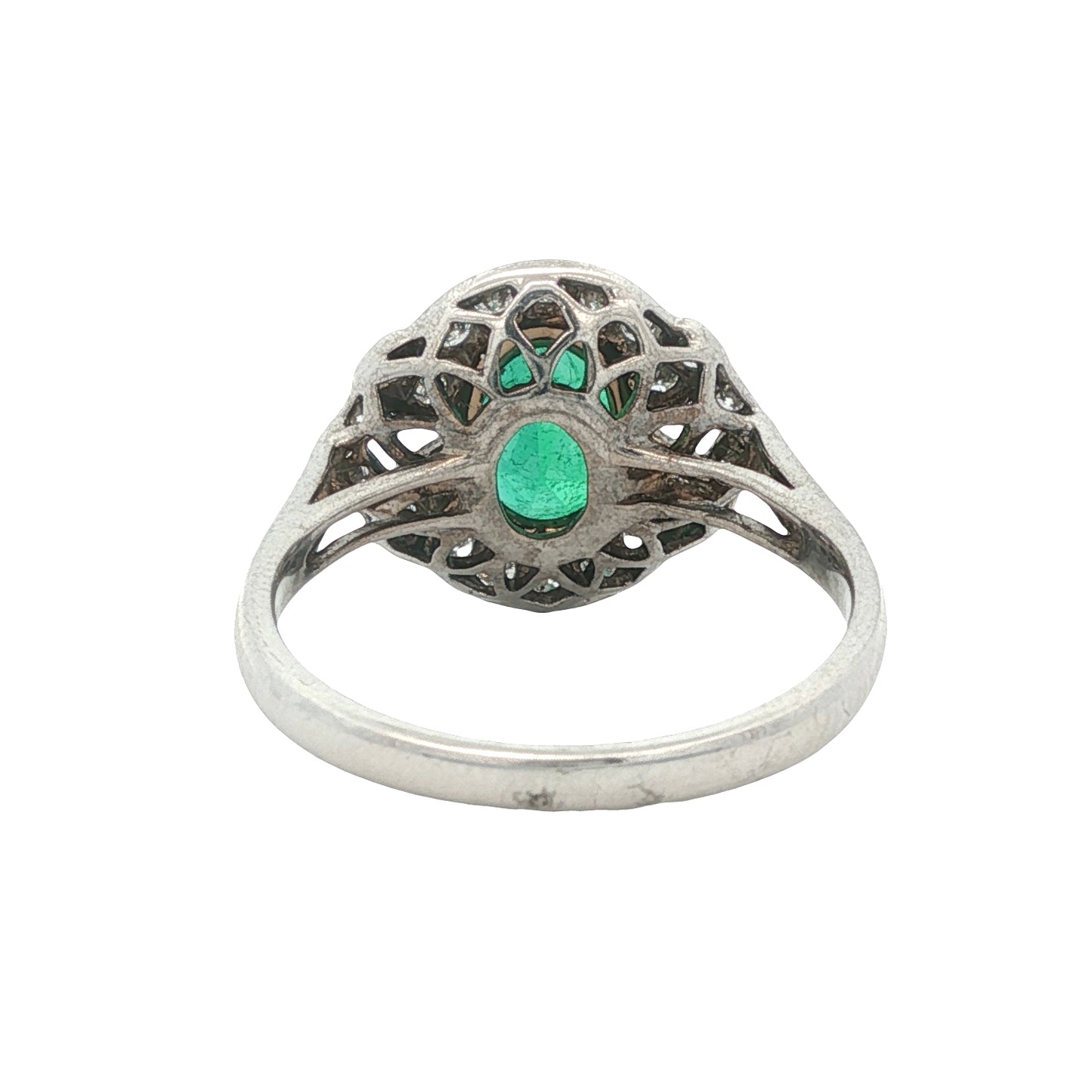 Estate Collection 18K Emerald & Diamond Ring