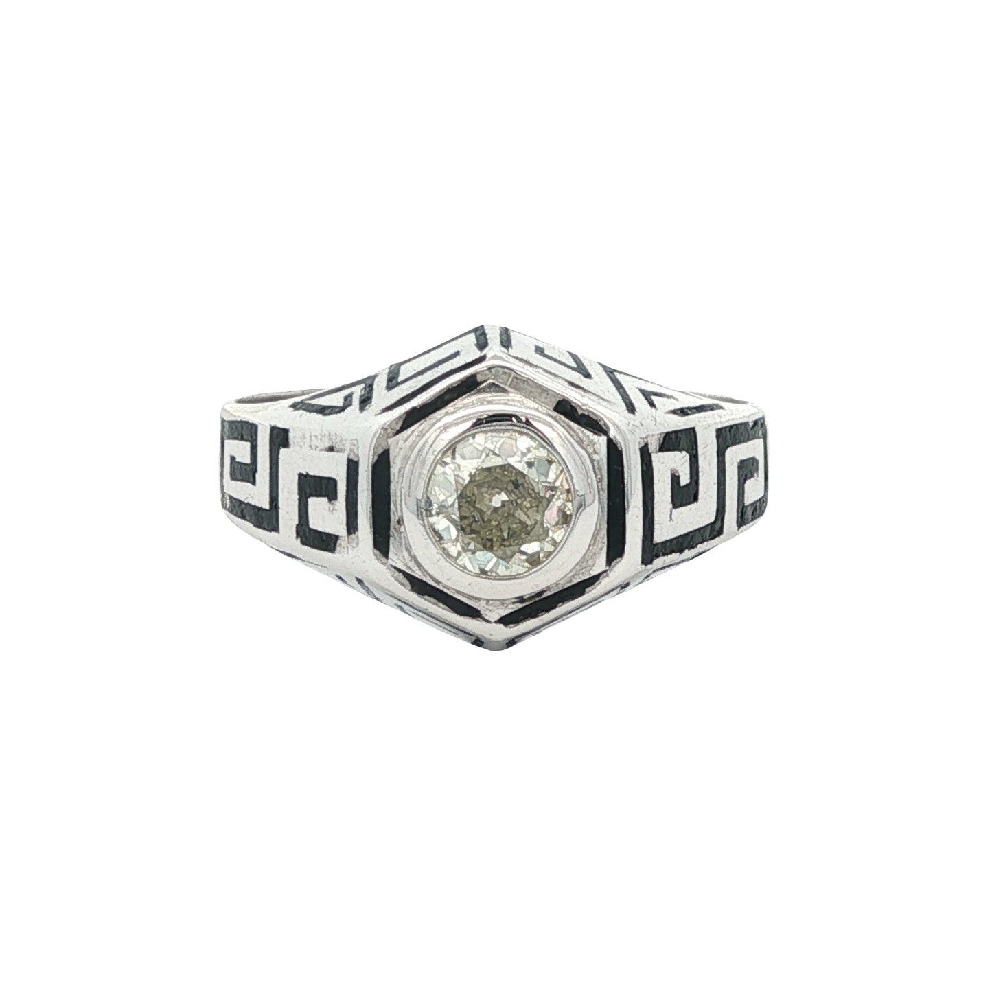 Estate Collection 1930's Art Deco Diamond Men's Ring