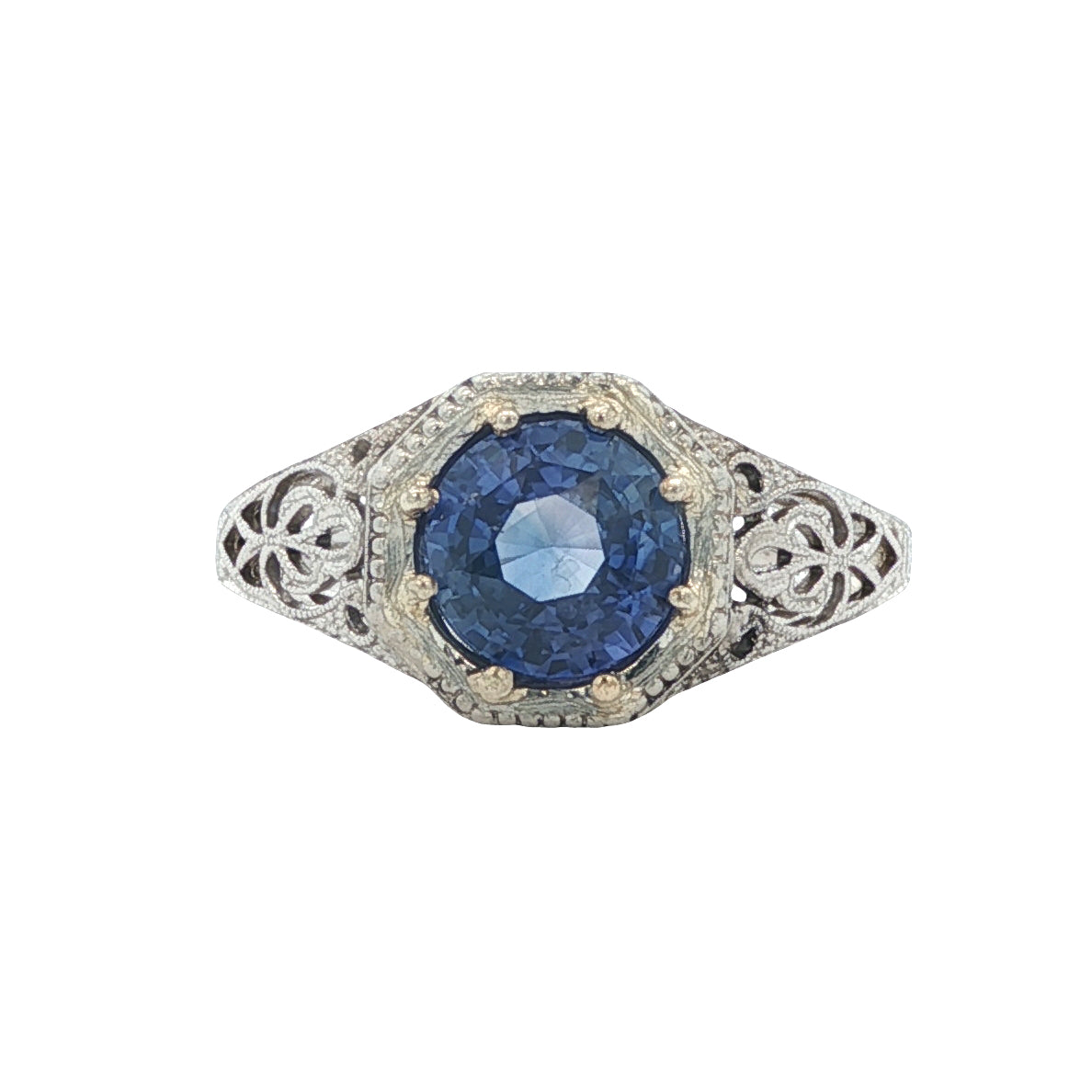 Estate Collection Art Deco Purple Ceylon Sapphire Ring
