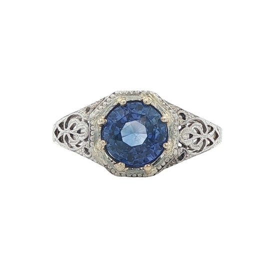 Estate Collection Art Deco Purple Ceylon Sapphire Ring