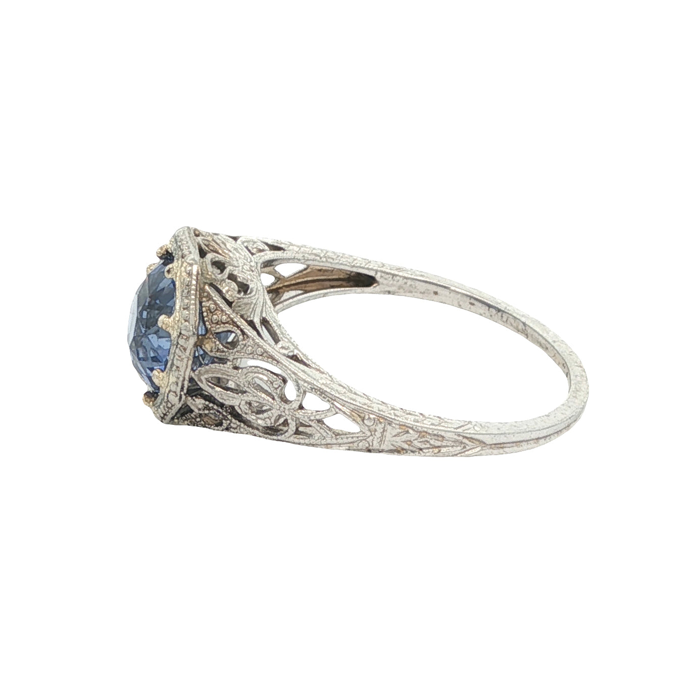 Estate Collection Art Deco Purple Ceylon Sapphire Ring