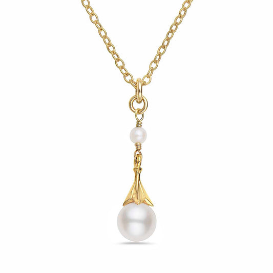 Anatoli Collection Vermeil Freshwater Pearl Necklace