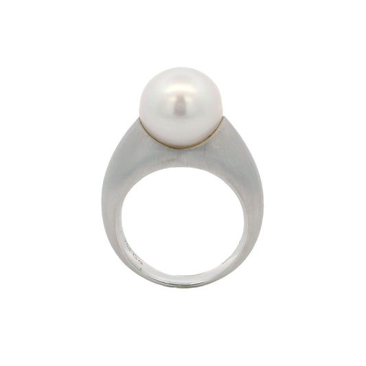 18K White Gold South Sea Pearl Ring