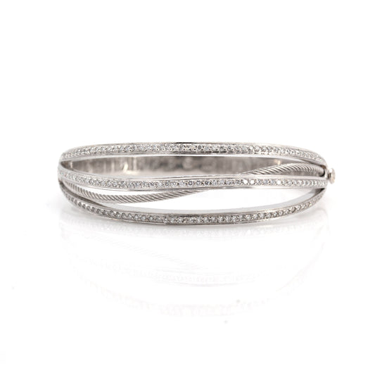 Estate Collection 2.5CT Diamond Hinged Bracelet