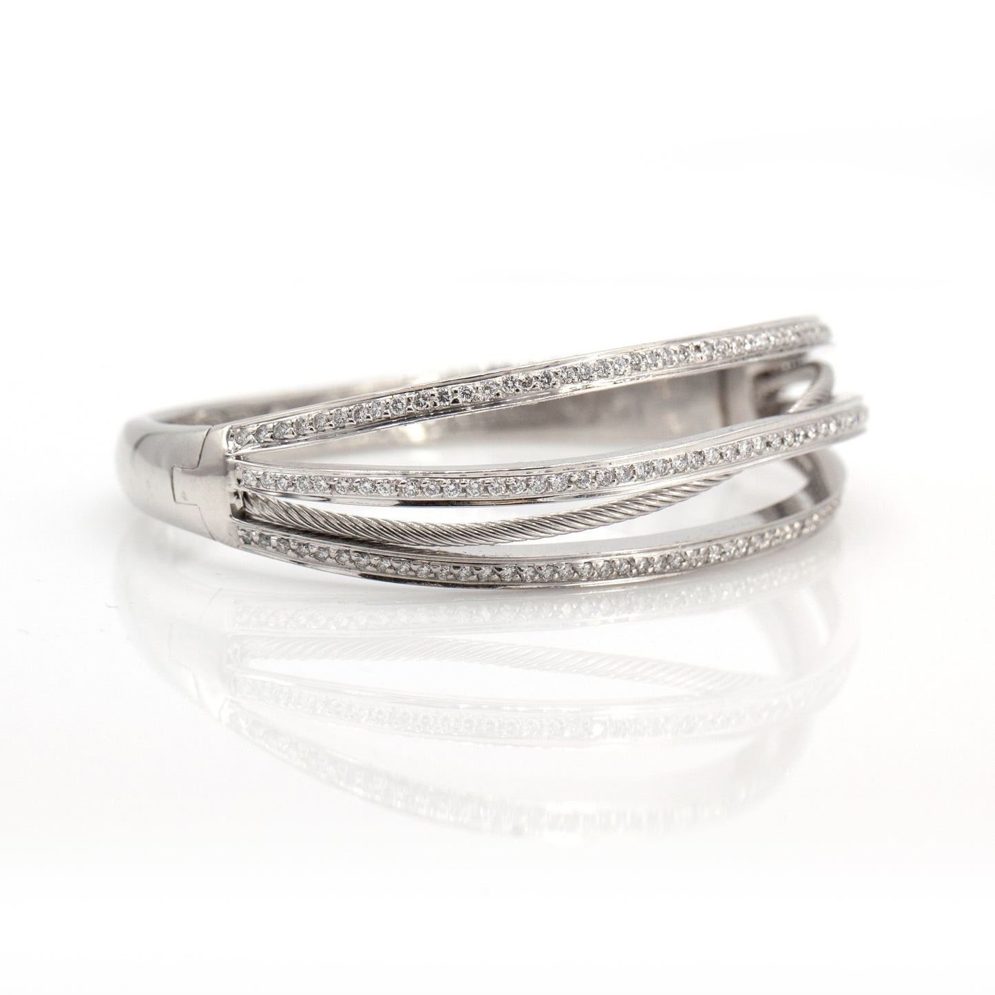 Estate Collection 2.5CT Diamond Hinged Bracelet