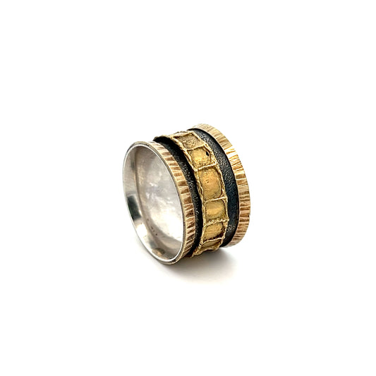 James Carter Yellow Sterling & Gold Spin Ring
