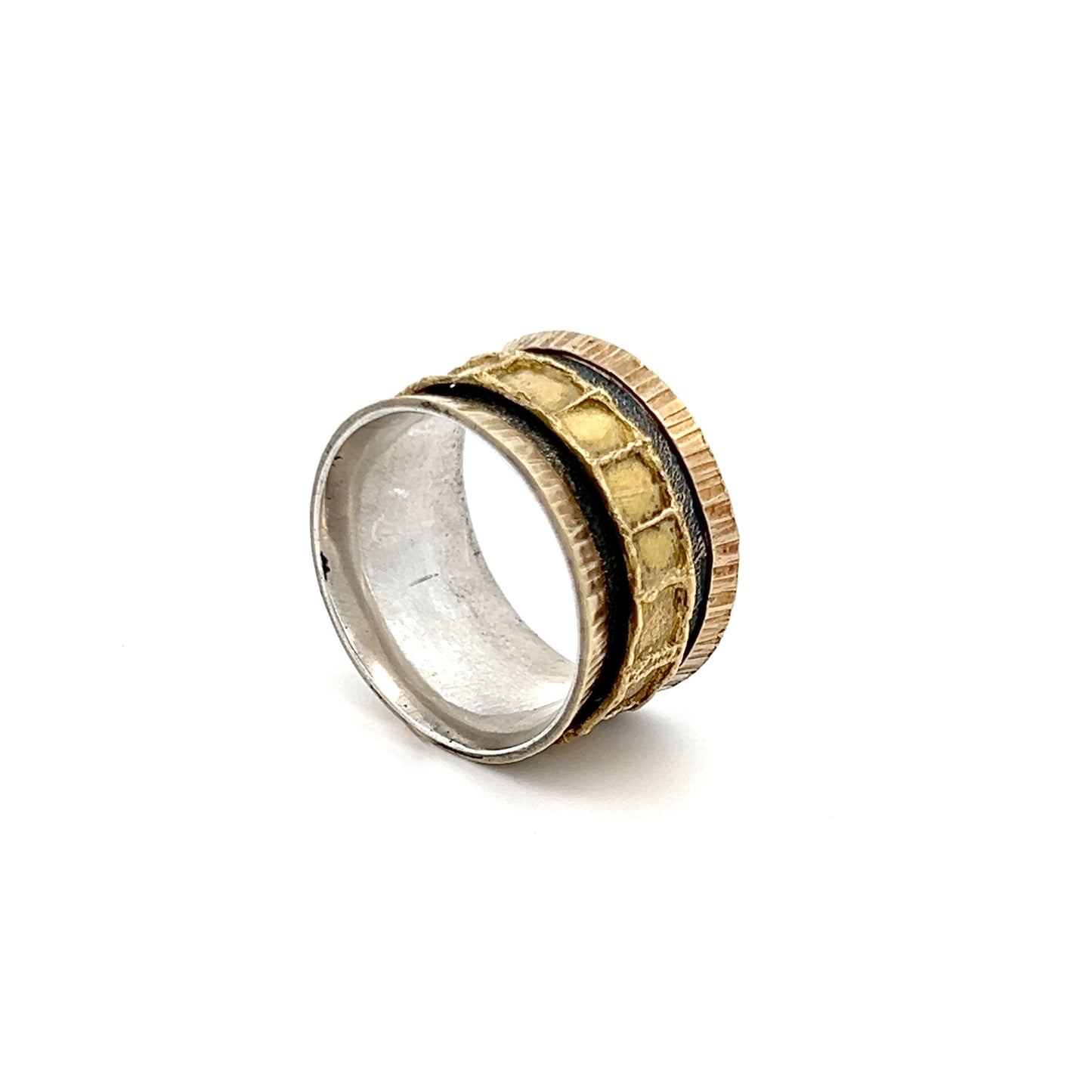 James Carter Yellow Sterling & Gold Spin Ring