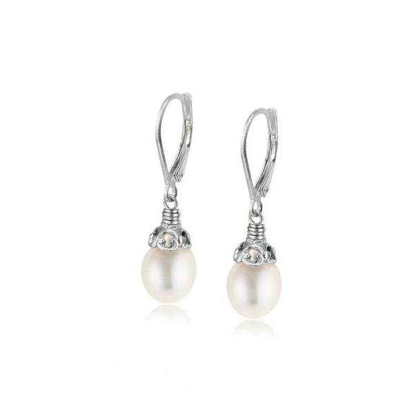 Anatoli Collection Sterling Silver Pearl Earrings