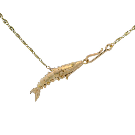 Estate Collection "Caught" Vintage Articulated Fish Pendant