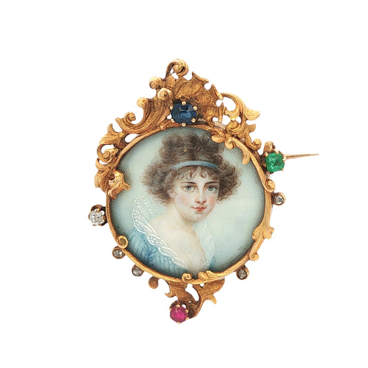 Estate Collection 1870's French Victorian Brooch
