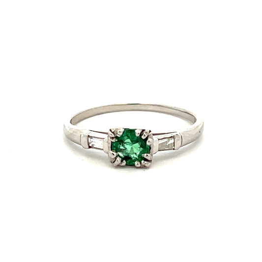 Estate Collection Emerald & Diamond Ring