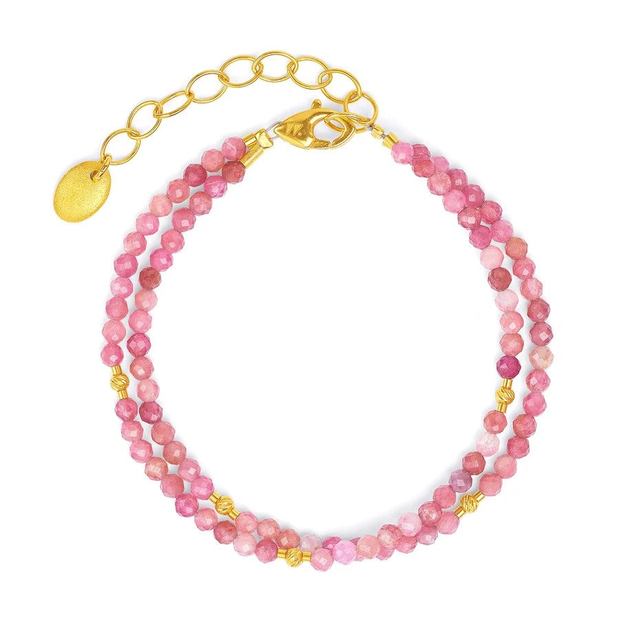 Bernd Wolf Collection "Indinas" Pink Tourmaline Bracelet