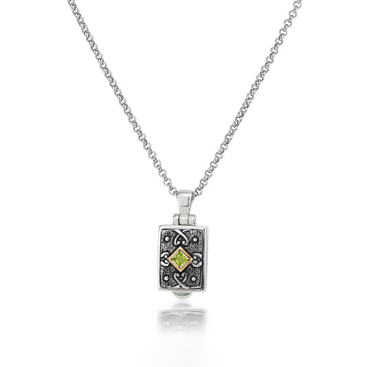 Anatoli Collection Petite 14K & Sterling Silver Peridot Locket