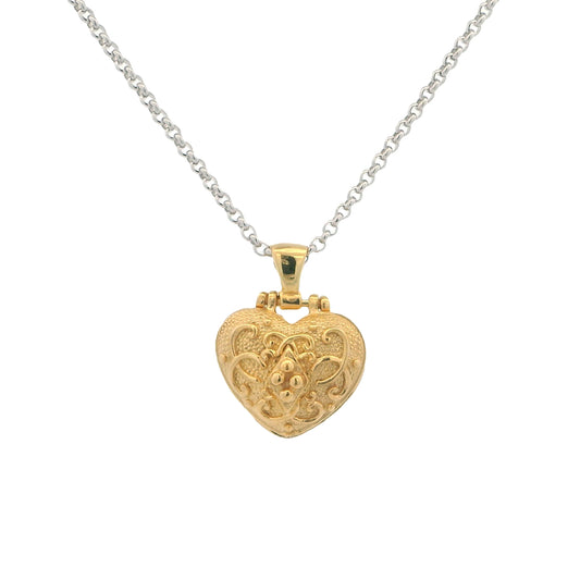 Anatoli Collection Vermeil Locket Charm Necklace