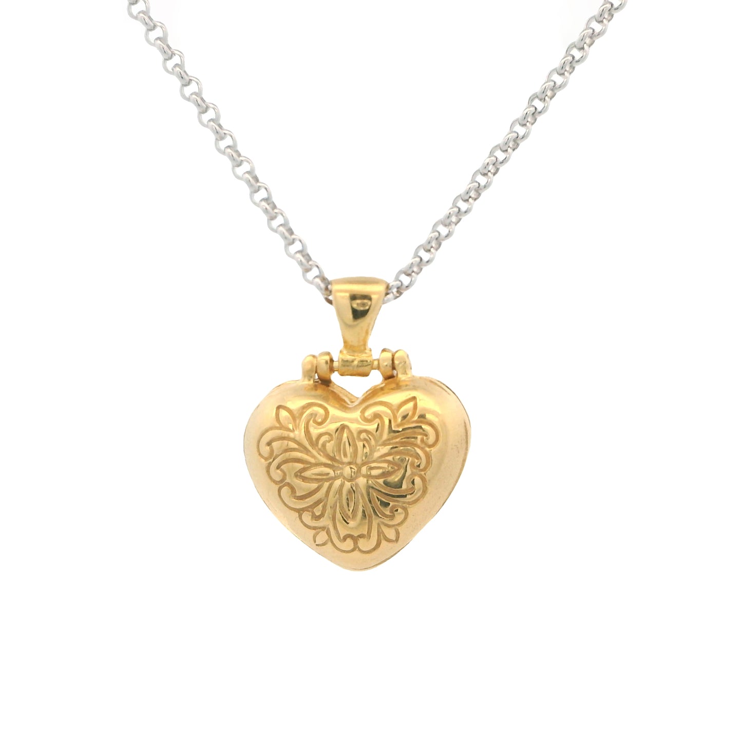 Anatoli Collection Vermeil Locket Charm Necklace