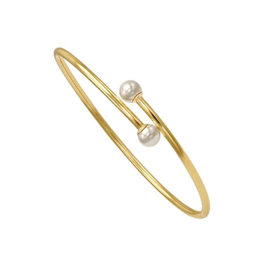 14K Gold-Filled Bypass Bangle Bracelet