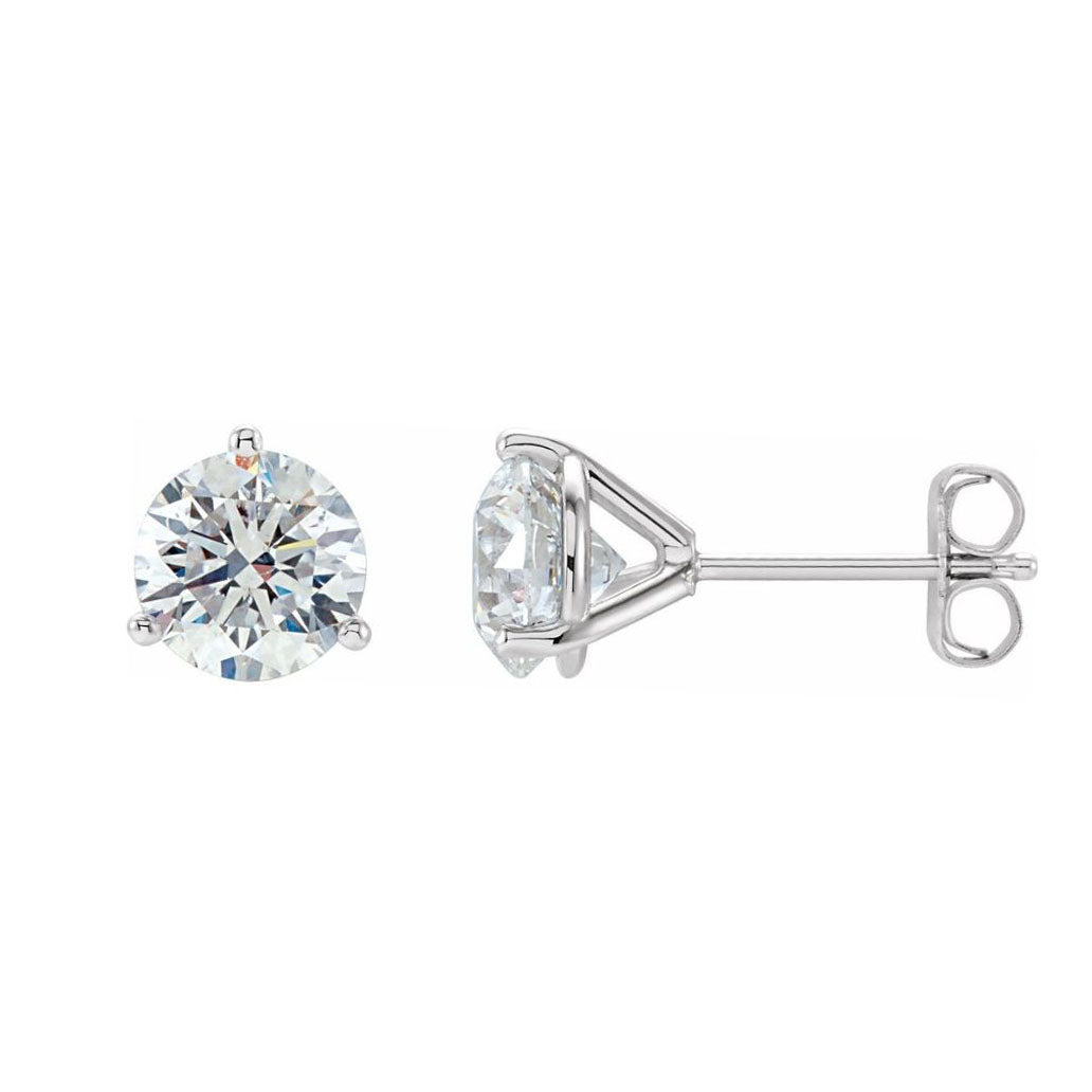 14k 1.5CT Lab-Created Diamond Stud Earrings