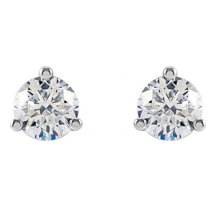 14k 2CT Lab-Created Diamond Stud Earrings