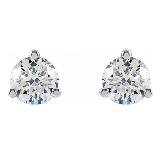 14k 2CT Lab-Created Diamond Stud Earrings