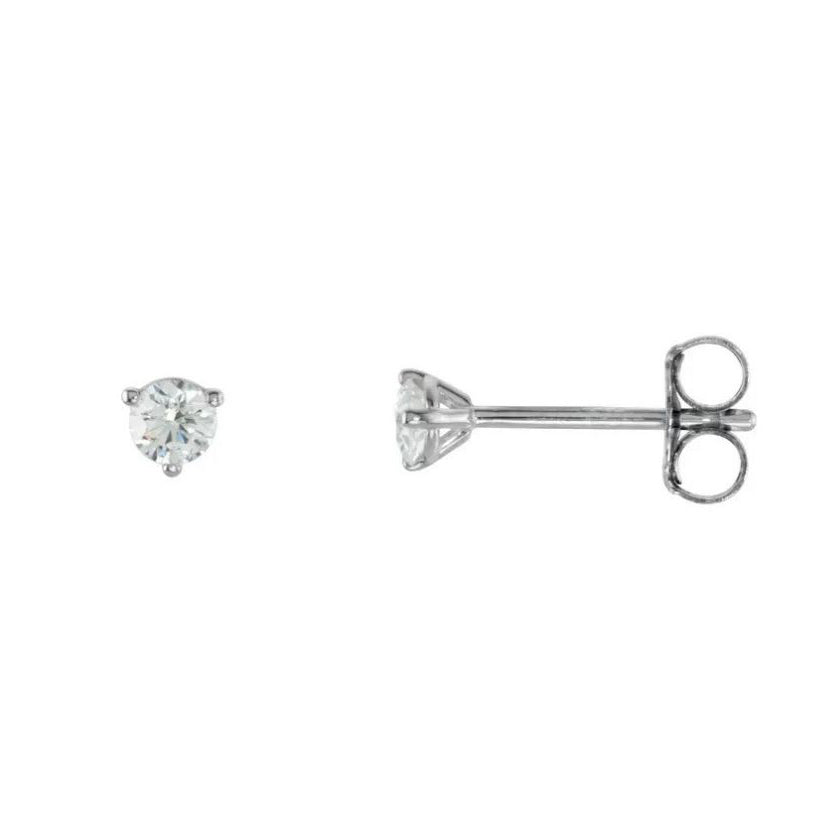 14K 1/5ctw Diamond Stud Earrings