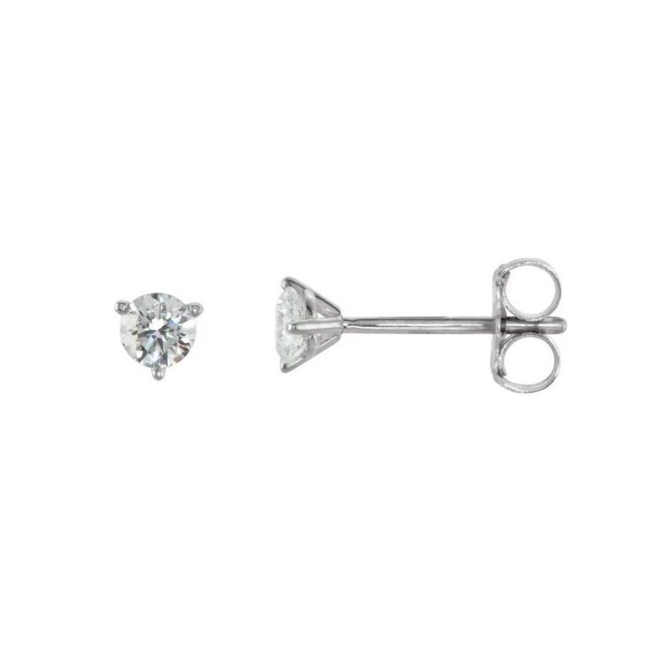 14K 1/4ctw Diamond Stud Earrings