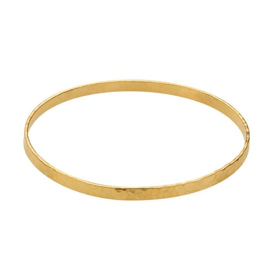 14KGF Hammered Stacking Bangle Bracelet