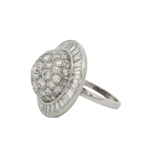 Estate Collection Platinum & 14K Diamond Ring