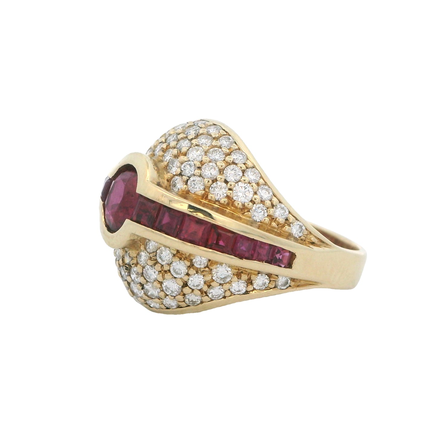 Estate Collection Vintage 1960's Ruby & Diamond Ring