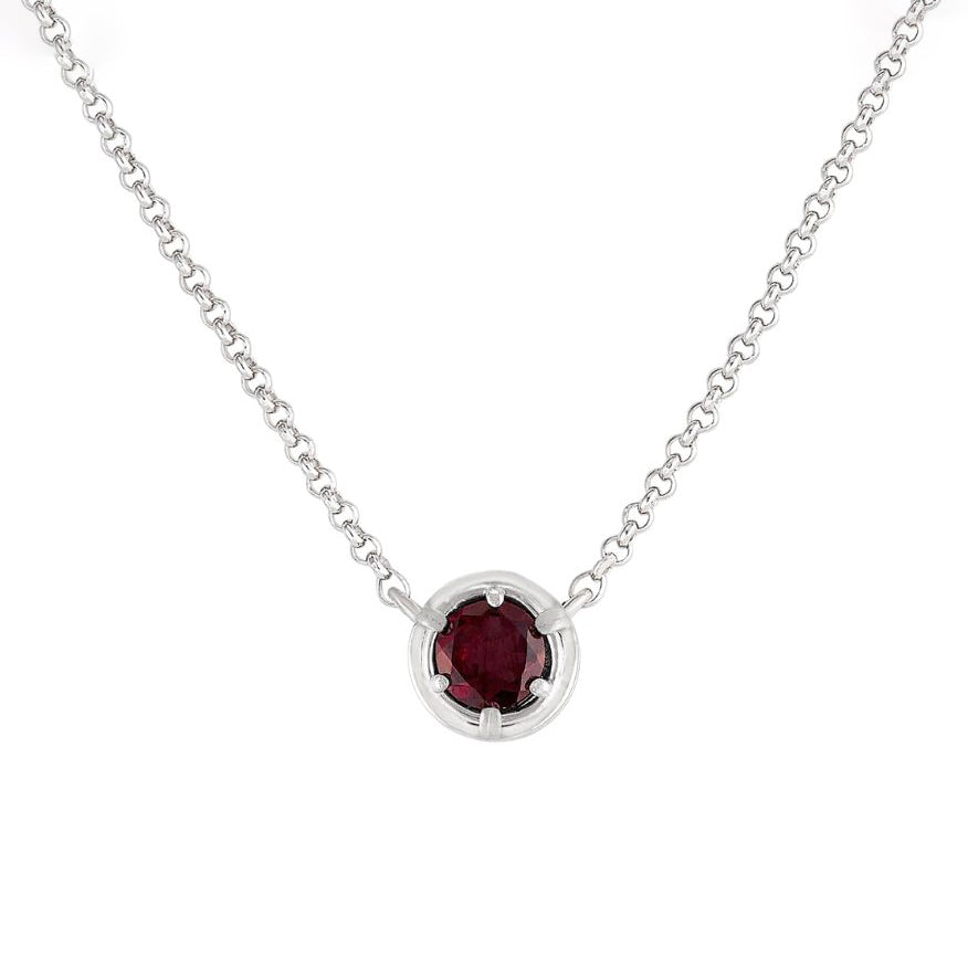 Anatoli Collection Rhodolite Garnet Necklace (sml)