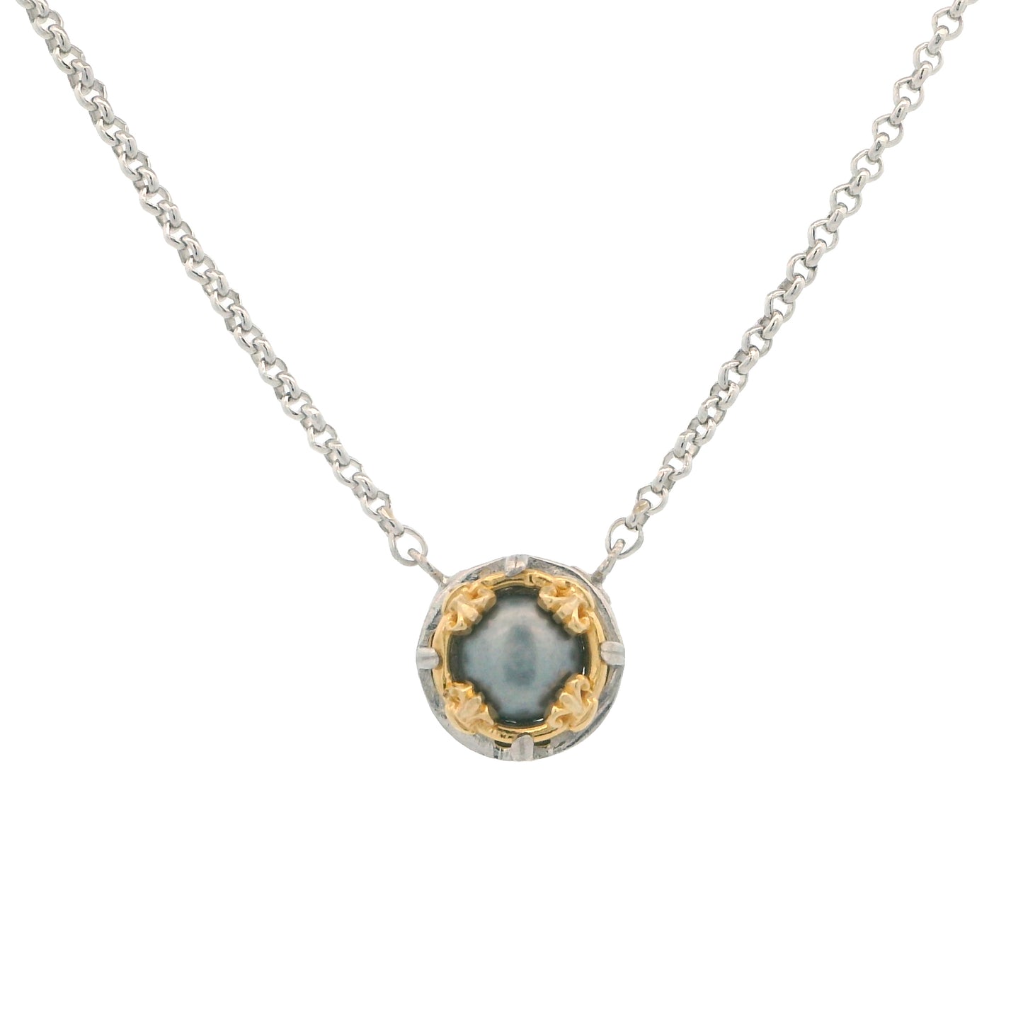 Anatoli Collection Gray Freshwater Pearl Necklace (sml)