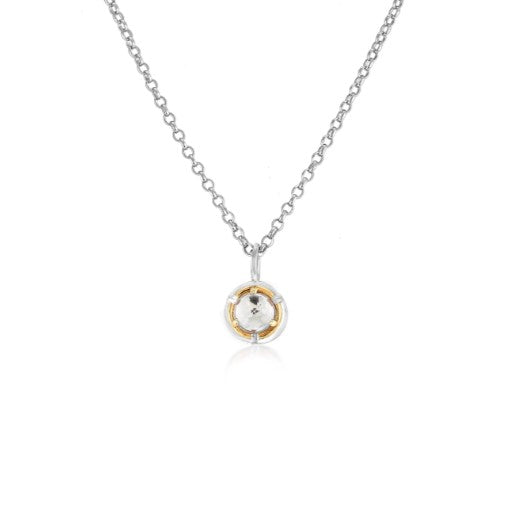 Anatoli Collection Round Rock Crystal Pendant (sml)