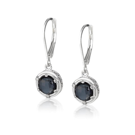 Anatoli Collection Hematite Drop Earrings (sml)