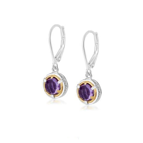 Anatoli Collection Amethyst Earrings (sml)