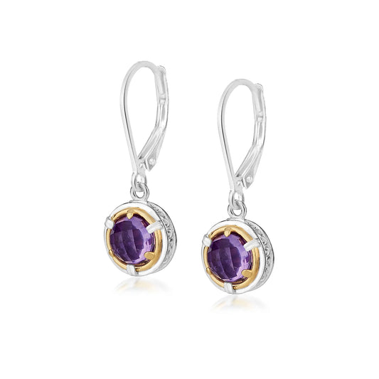 Anatoli Collection Amethyst Earrings (sml)