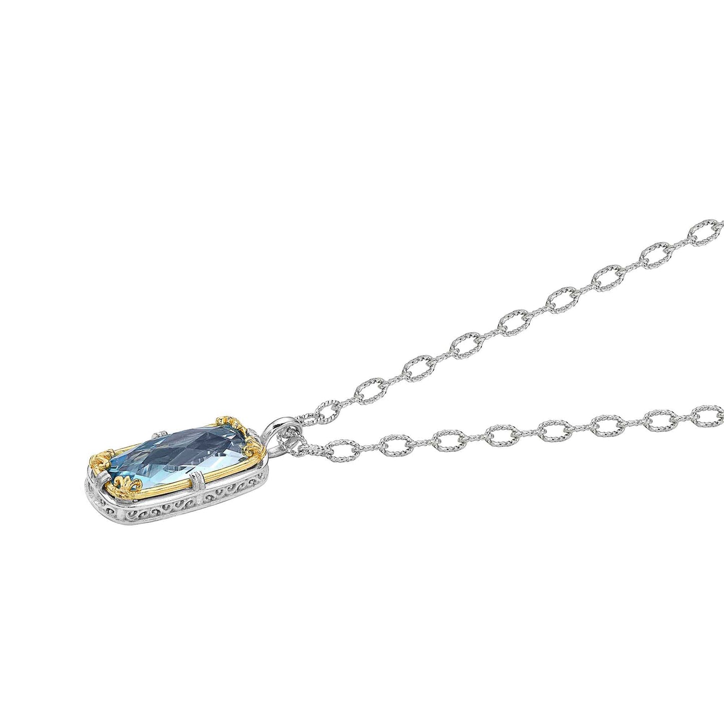Anatoli Collection Blue Topaz Pendant