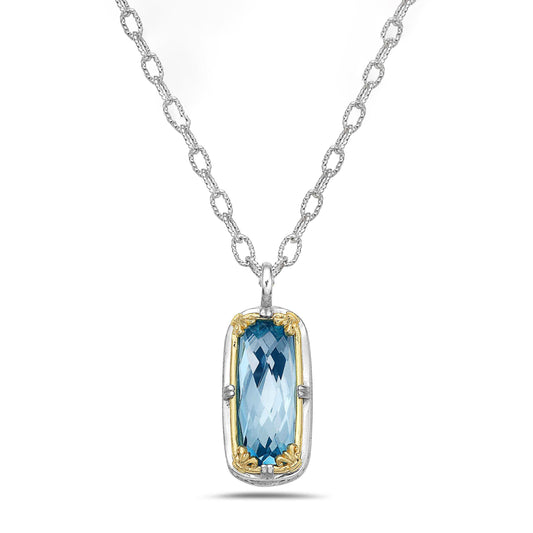 Anatoli Collection Blue Topaz Pendant