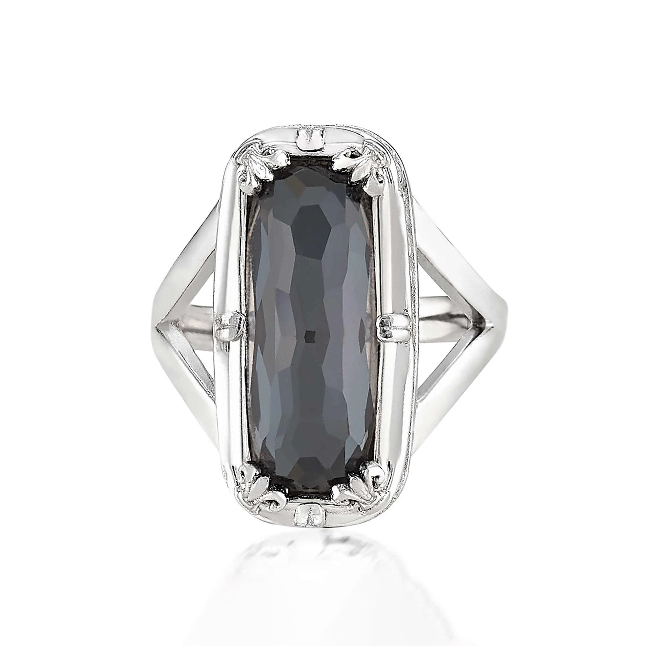 Anatoli Collection Hematite Ring
