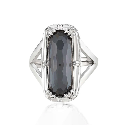 Anatoli Collection Hematite Ring