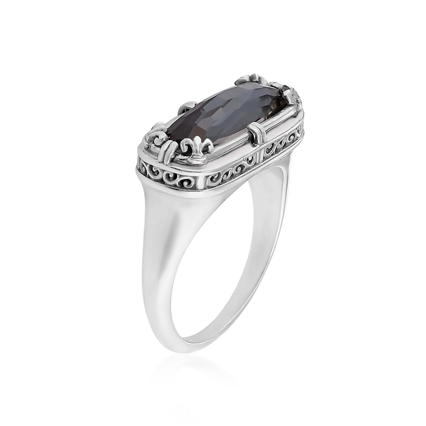 Anatoli Collection Hematite Ring