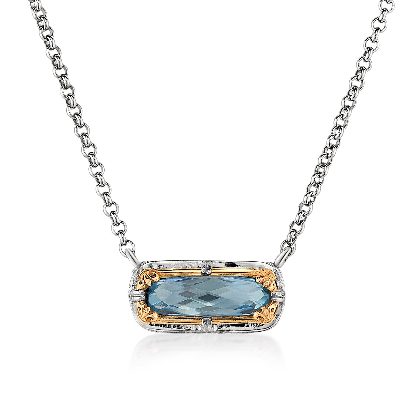Anatoli Collection Blue Topaz Pendant