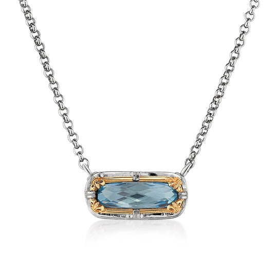 Anatoli Collection Blue Topaz Pendant