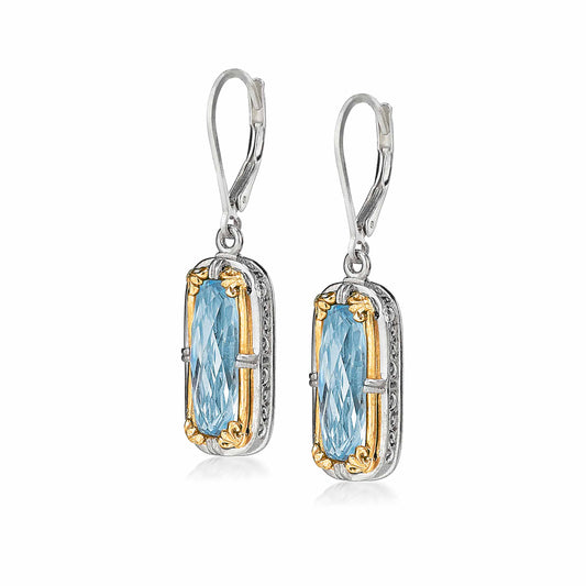 Anatoli Collection Blue Topaz Earrings