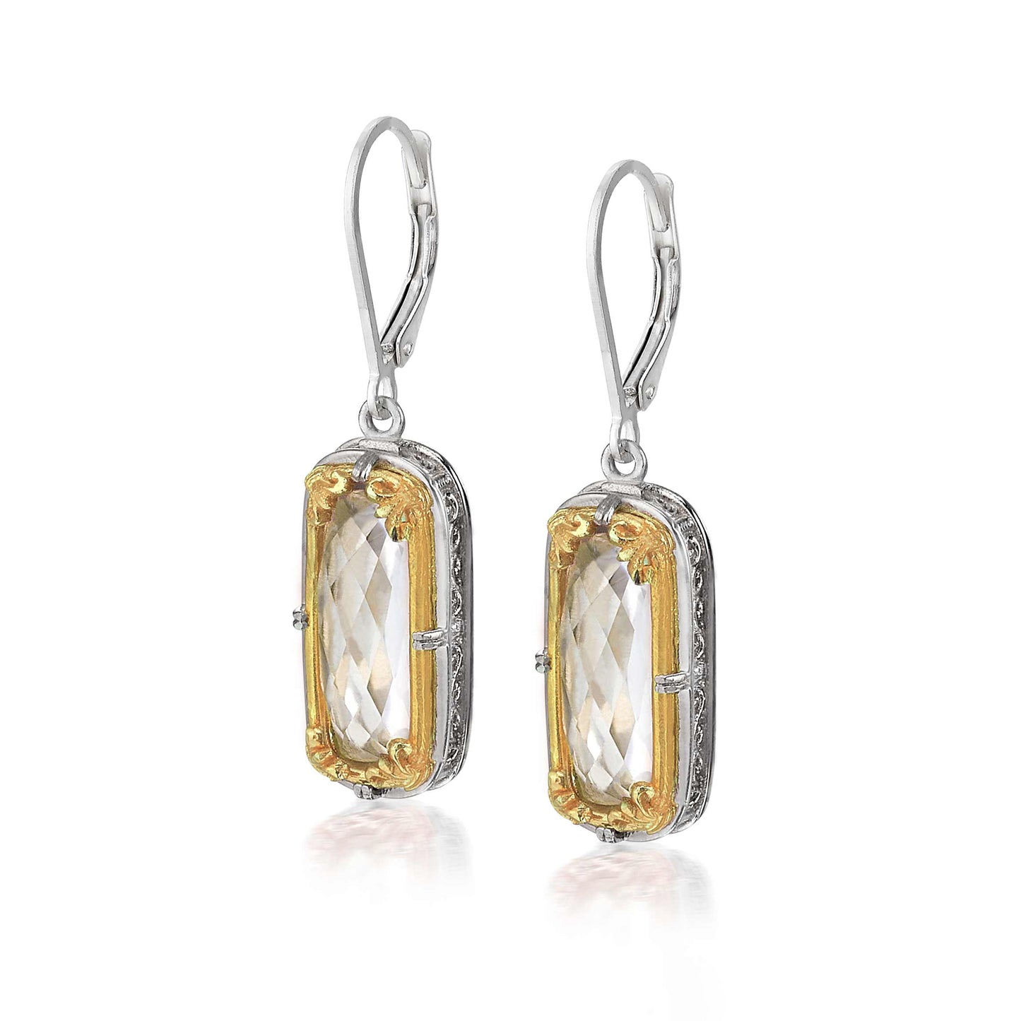 Anatoli Collection Rock Crystal Earrings