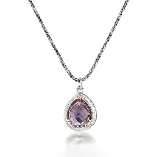 Anatoli Collection Lavender Amethyst Teardrop Pendant