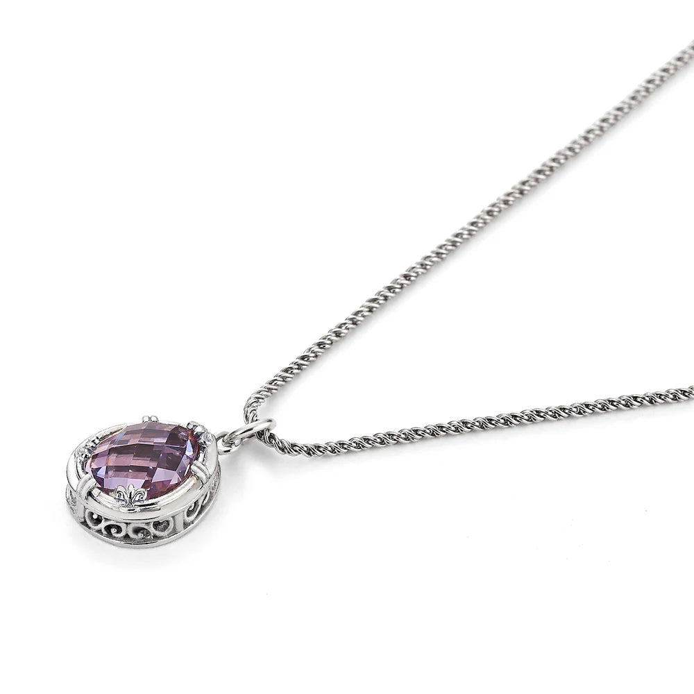 Anatoli Collection Lavender Amethyst Teardrop Pendant