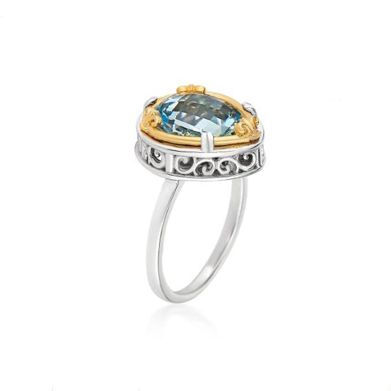 Anatoli Collection Blue Topaz Ring